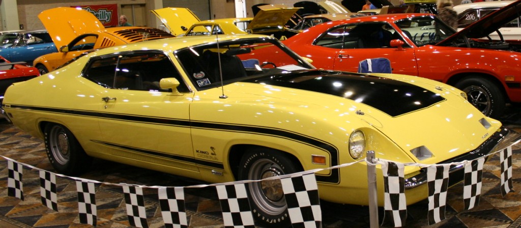 Yellow King Cobra; note the different wheels and "C" Stripe, also lack of headlight covers.