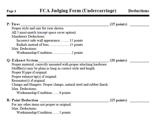 Undercarriage Deductions; Page 4