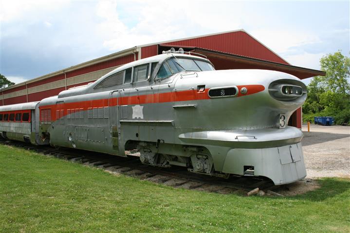 This was my favorite train at the Museum. It was built by General Motors and reminds me of a 1959 Chevy!